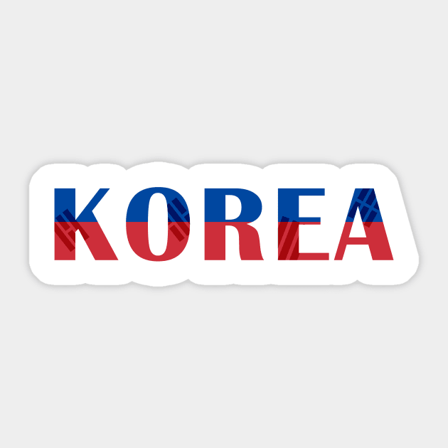 Korea Sticker by superdupertees